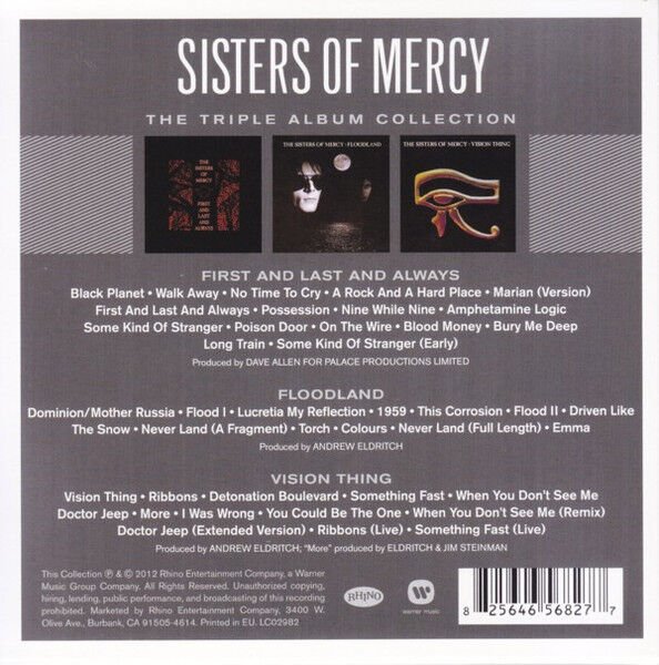 SISTERS OF MERCY – THE TRIPLE ALBUM COLLECTION (2012) - 3CD BOX SET AMBALAJINDA SIFIR