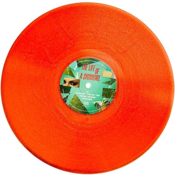 TAYLOR SWIFT - THE LIFE OF A SHOWGIRL (2025) - LP ORANGE GLITTER COLOURED EDITION SIFIR PLAK