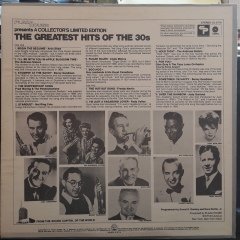 THE GREATEST HITS OF THE 30'S - PLAK 2.EL