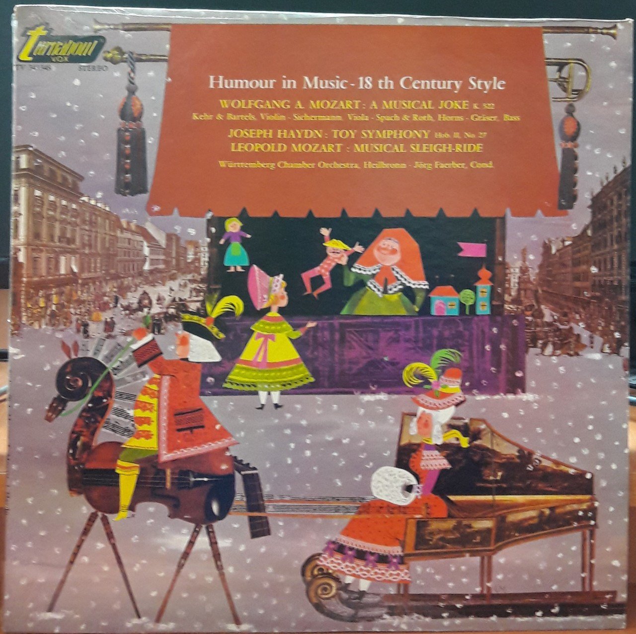 HUMOR IN MUSIC - 18 th CENTURY STYLE - MOZART, HAYDN, MOZART,L. - JÖRG FAERBER - PLAK 2.EL