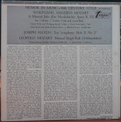 HUMOR IN MUSIC - 18 th CENTURY STYLE - MOZART, HAYDN, MOZART,L. - JÖRG FAERBER - PLAK 2.EL