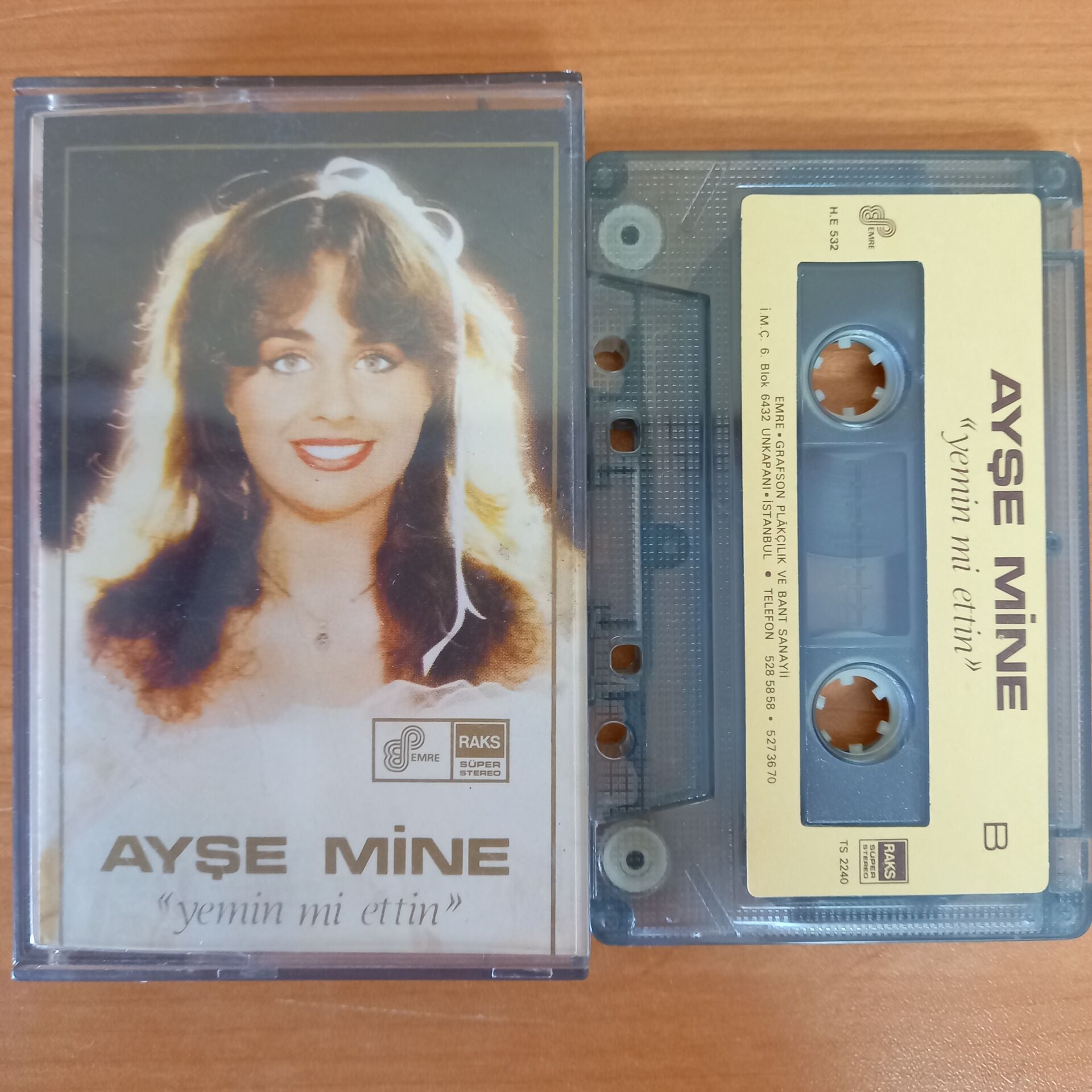 AYŞE MİNE - YEMİN Mİ ETTİN - KASET 2. EL