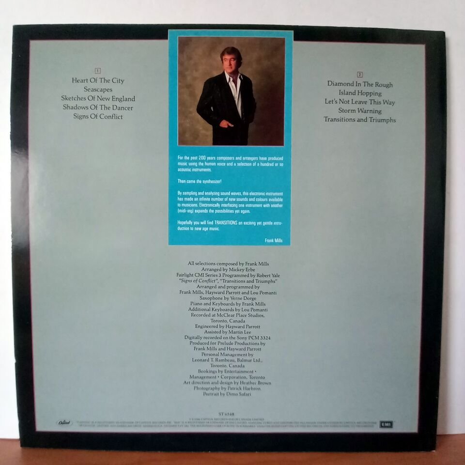 FRANK MILLS – TRANSITIONS (1986) - LP 2.EL PLAK