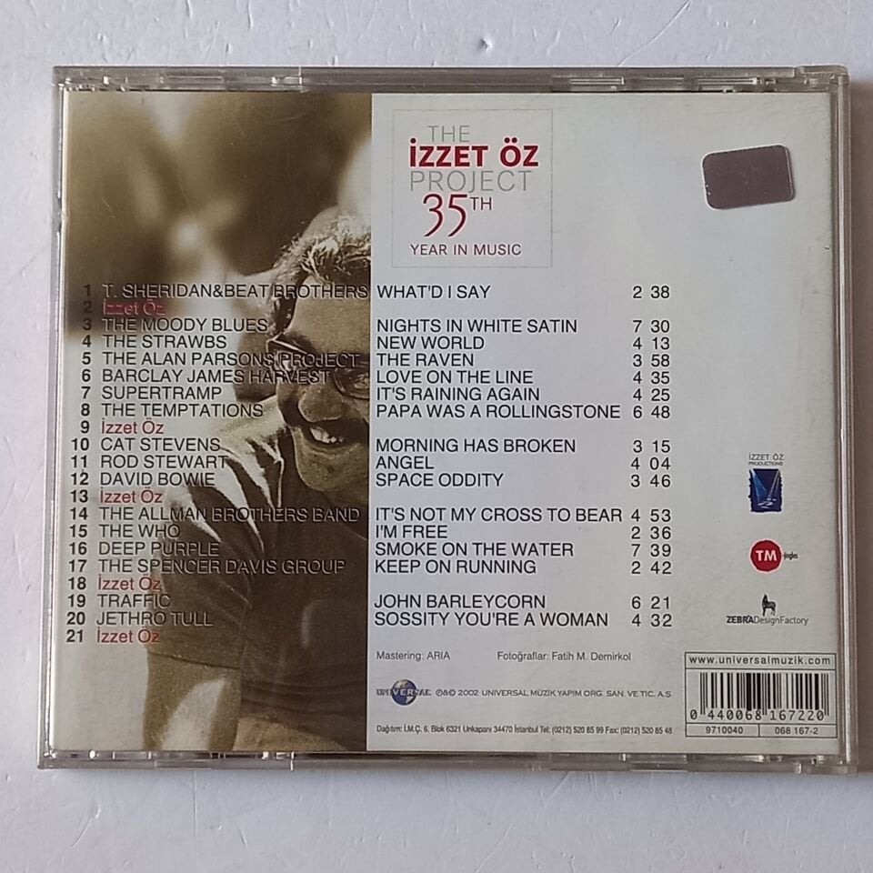 THE İZZET ÖZ PROJECT / 35TH YEAR IN MUSIC (2002) - CD 2.EL