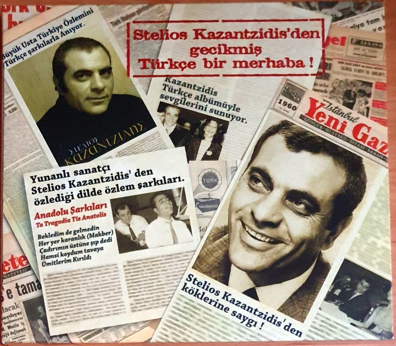 STELIOS KAZANTZIDIS - ANADOLU ŞARKILARI - CD 2.EL