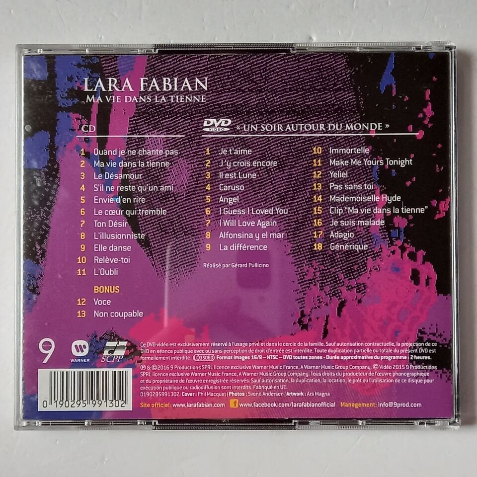 LARA FABIAN – MA VIE DANS LA TIENNE (2015) - CD + DVD 2016 REISSUE 2.EL