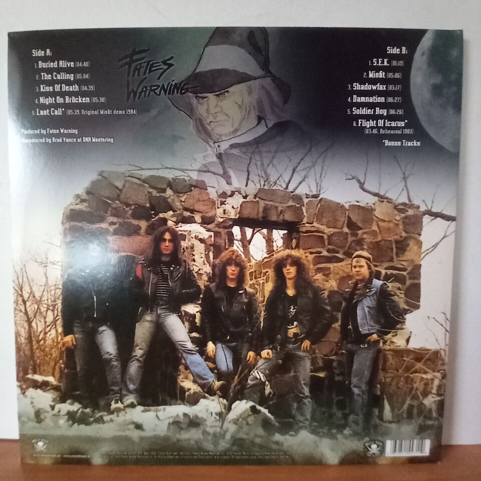 FATES WARNING – NIGHT ON BRÖCKEN (1984) - LP REMASTERED 2012 REISSUE LIMITED EDITION BROWN LIGHT COLOURED 2.EL PLAK