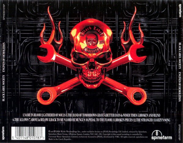 BLACK LABEL SOCIETY – ENGINES OF DEMOLITION (2026) - CD JEWEL CASE AMBALAJINDA SIFIR