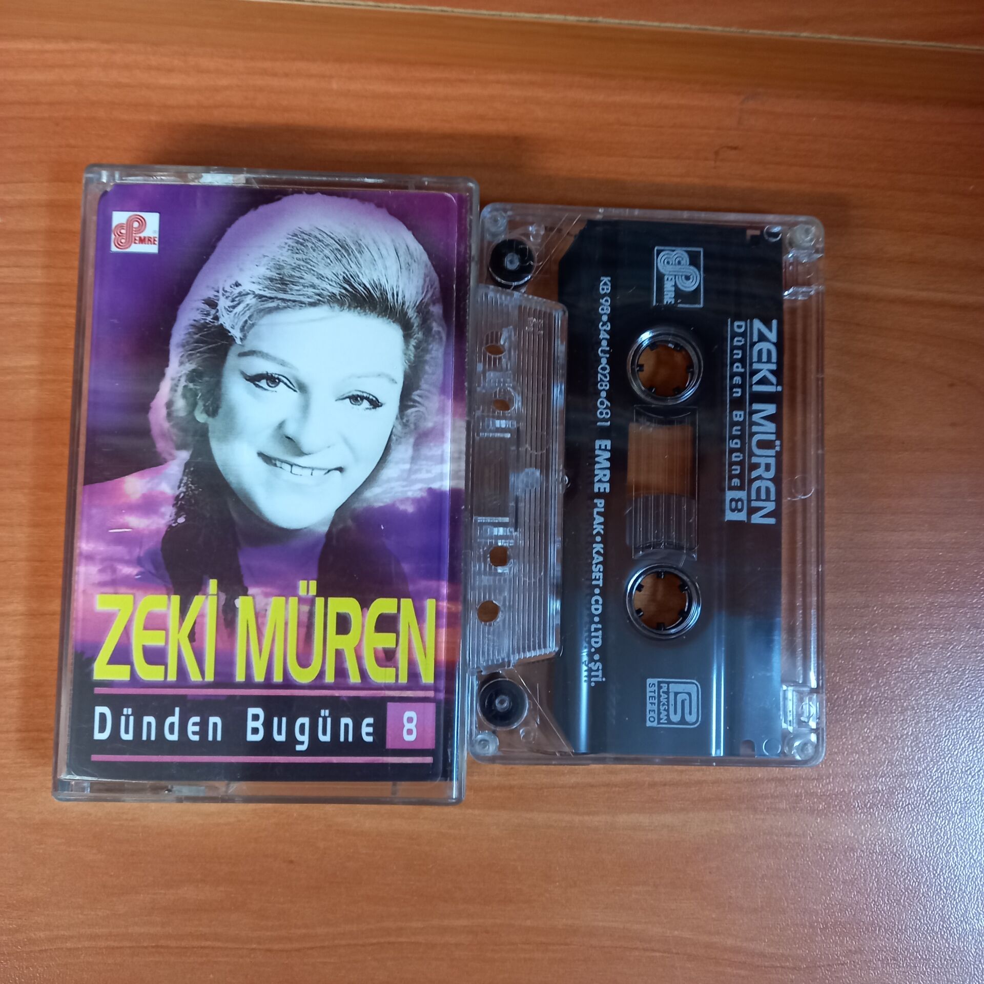 ZEKİ MÜREN - DÜNDEN BUGÜNE 8 (1998) - KASET 2.EL