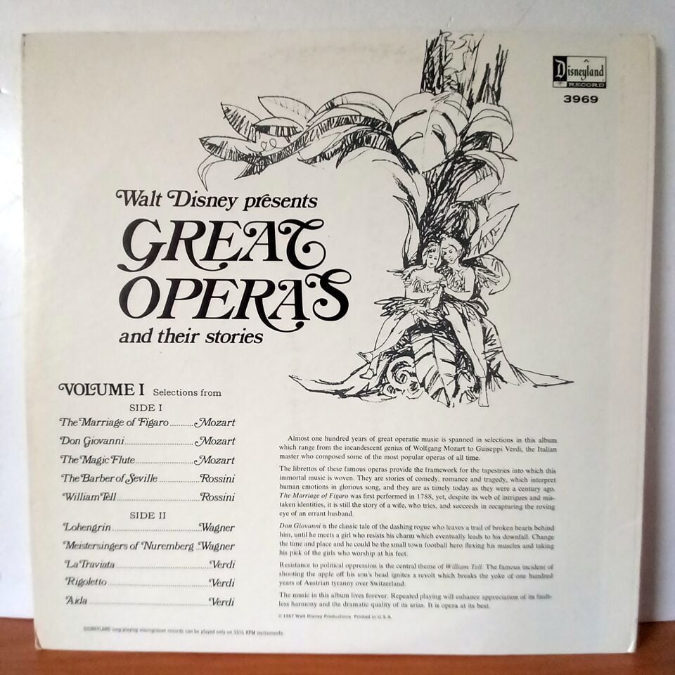 VARIOUS – GREAT OPERAS AND THEIR STORIES VOLUME I (1968) - LP 2.EL PLAK