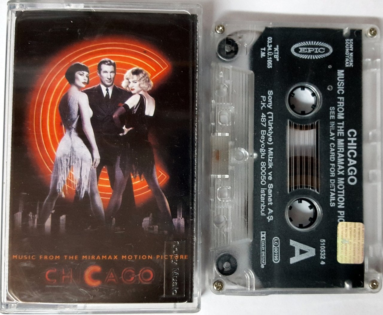 CHICAGO - SOUNDTRACK (2003) SONY CASSETTE MADE IN TURKEY ''USED''