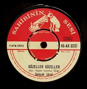 SELÇUK URAL - RÜYAMDA SENİ GÖRDÜM / GÜZELLER GÜZELLER - 7'' 45 DEVİR KAPAKSIZ SAHİBİNİN SESİ 2.EL
