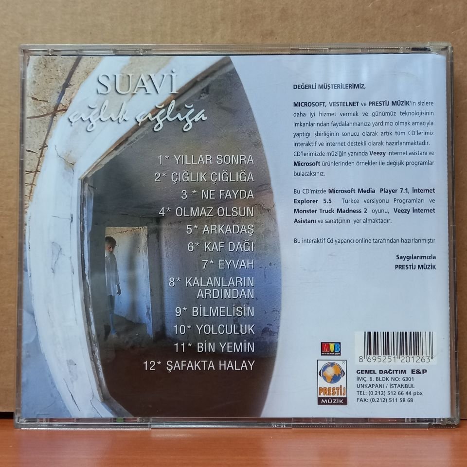 SUAVİ - ÇIĞLIK ÇIĞLIĞA (2002) - CD 2.EL
