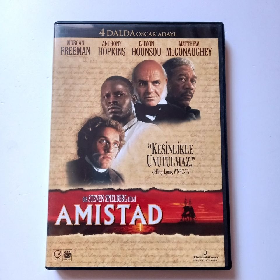 AMISTAD - MORGAN FREEMAN, ANTHONY HOPKINS, DJIMON HOUNSOU, MATTHEW MCCONAUGHEY, YÖN.: STEVEN SPIELBERG- DVD 2.EL
