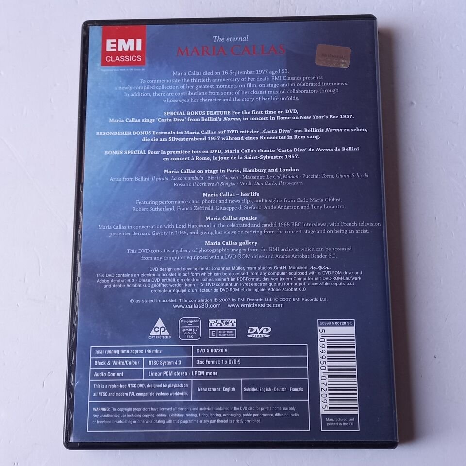 THE ETERNAL MARIA CALLAS - DVD 2.EL