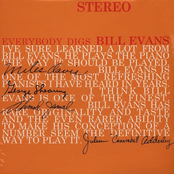 BILL EVANS - EVERYBODY DIGS (1958) - LP 180GR 2013 EDITION SIFIR