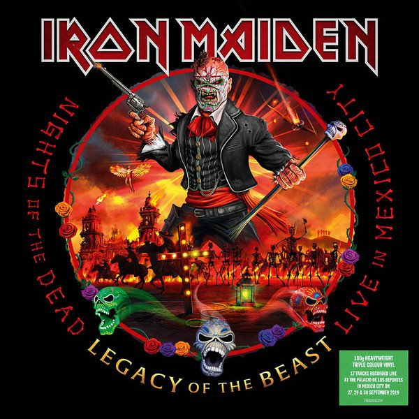 IRON MAIDEN - NIGHTS OF THE DEAD, LEGACY OF THE BEAST (2020) - 3LP RENKLİ SIFIR PLAK