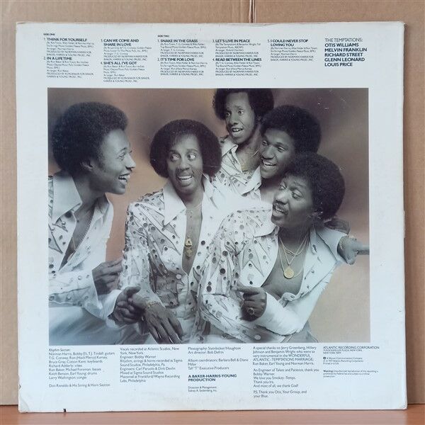 THE TEMPTATIONS – HEAR TO TEMPT YOU (1977) - LP 2. EL PLAK
