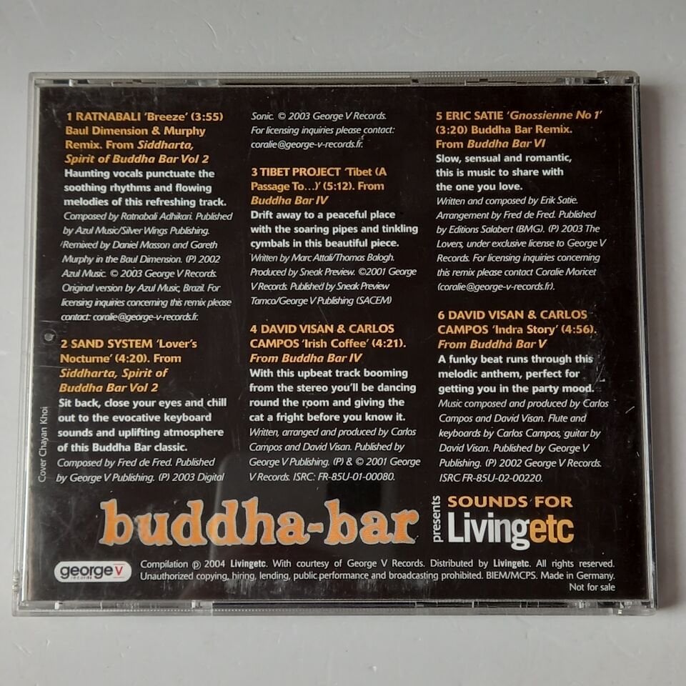 RAVIN – BUDDHA-BAR PRESENTS SOUNDS FOR LIVINGETC (2004) - CD 2.EL