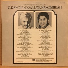 C.RAMCHANDRA LATA MANGESHKAR FROM ORIGINAL SOUNDTRACKS 1984 HİNT 2.EL PLAK