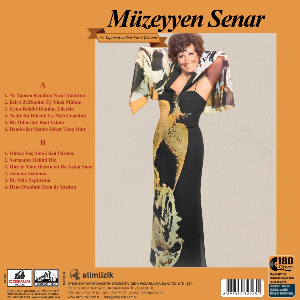 MÜZEYYEN SENAR - NE YAPTIM KENDİMİ NASIL ALDATTIM - LP 2023 BASIM SIFIR PLAK