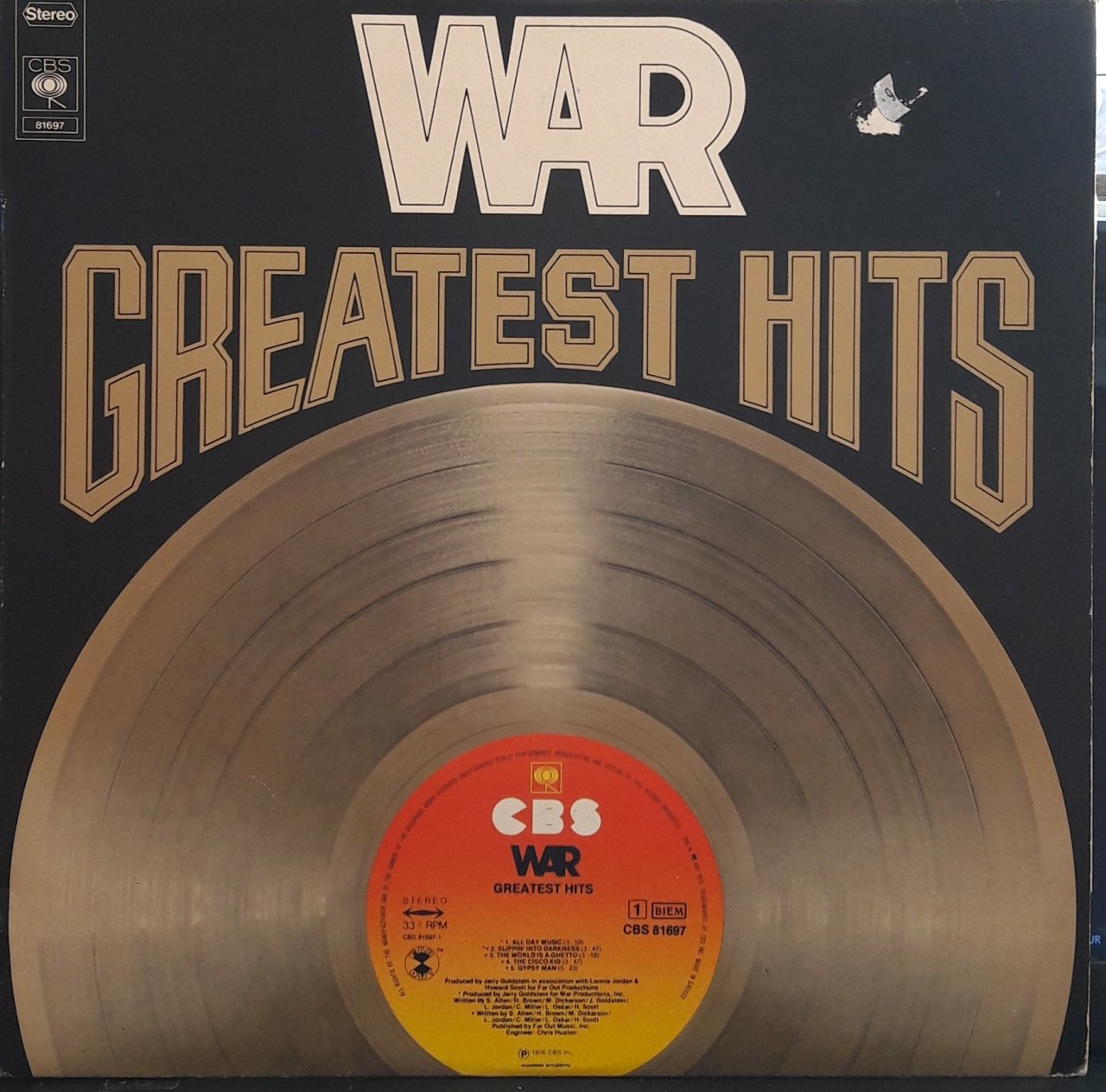 WAR - GREATEST HITS (1976) - PLAK 2.EL