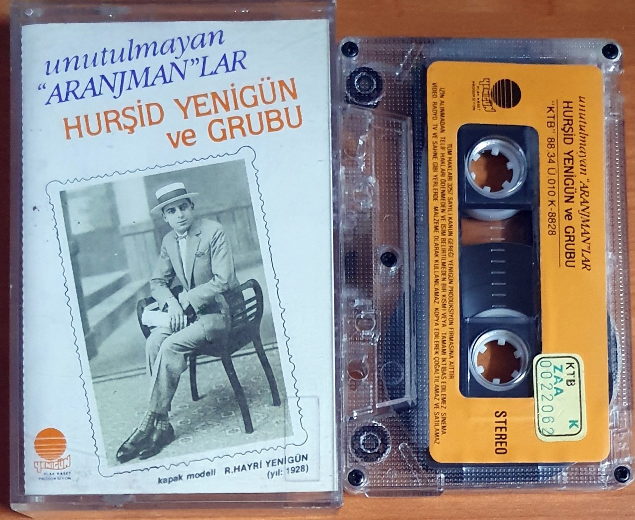 HURŞİD YENİGÜN VE GRUBU - UNUTULMAYAN ARANJMANLAR (1988) - KASET 2.EL