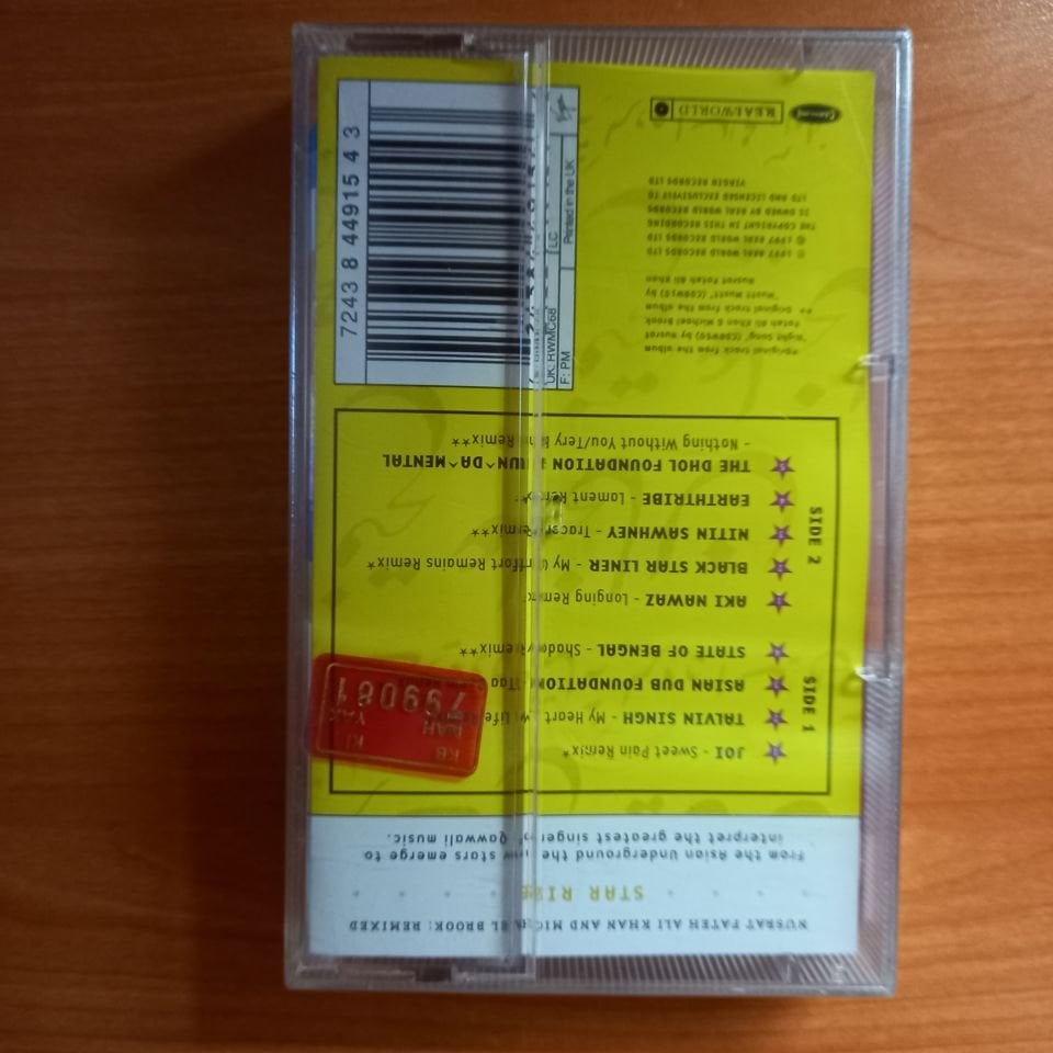 NUSRAT FATEH ALI KHAN & MICHAEL BROOK: REMIXED - STAR RISE / REALWORLD (1997) - KASET 2.AMBALAJINDA SIFIR