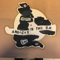 MEGADETH - ANARCHY IN THE UK 1988 7'' SHAPE PICTURE 2.EL PLAK