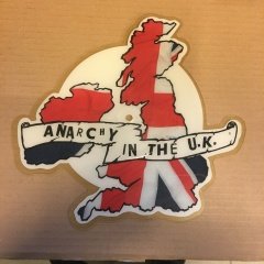 MEGADETH - ANARCHY IN THE UK 1988 7'' SHAPE PICTURE 2.EL PLAK