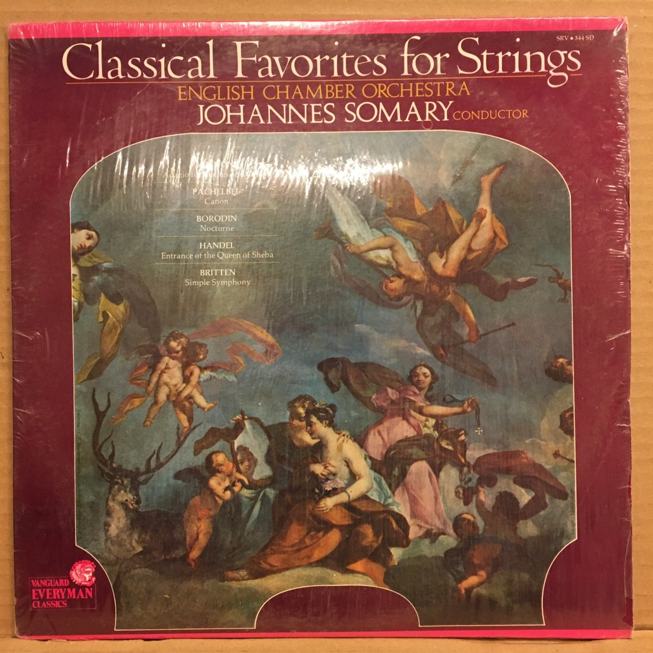 CLASSICAL FAVORITES FOR STRINGS, ALBINONI, PACHELBEL, BORODIN.. ENGLISH CHAMBER ORC, JOHANNES SOMARY 1975 2.EL PLAK