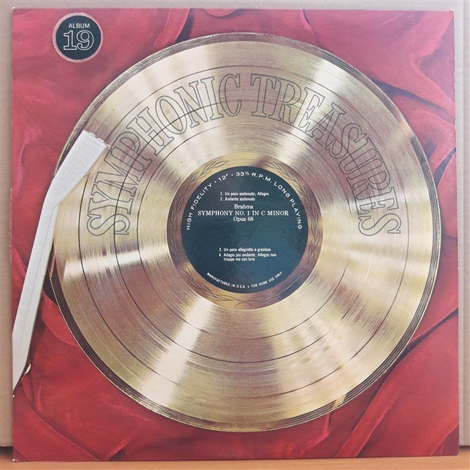 BRAHMS: SYMPHONY NO.1 - LP 2.EL PLAK
