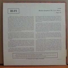 BRAHMS: SYMPHONY NO.1 - LP 2.EL PLAK