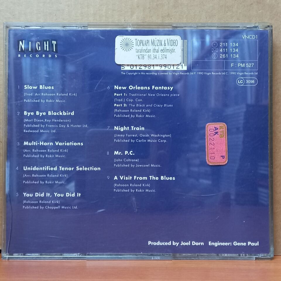 RAHSAAN ROLAND KIRK – THE MAN WHO CRIED FIRE (1990) - CD 2.EL