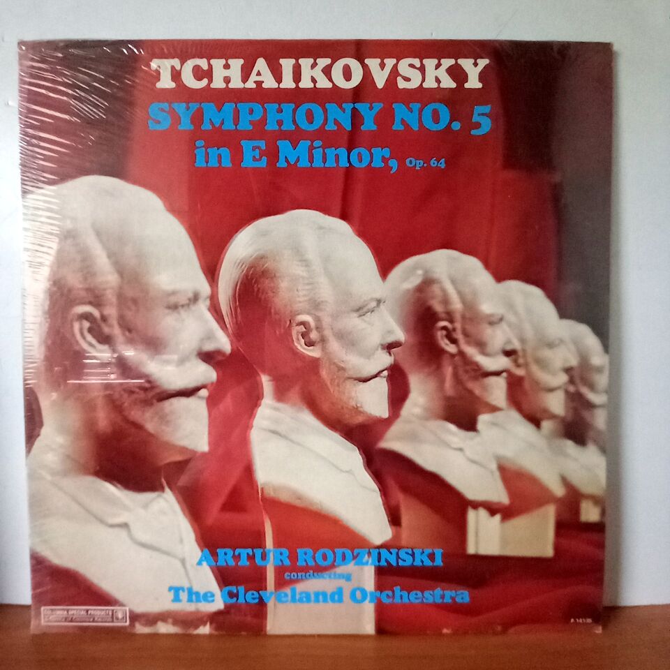TCHAIKOVSKY: SYMPHONY NO. 5 IN E MINOR, OPUS 64 / ARTUR RODZINSKI CONDUCTING THE CLEVELAND ORCHESTRA  (1977) - LP DÖNEM BASKI SIFIR PLAK