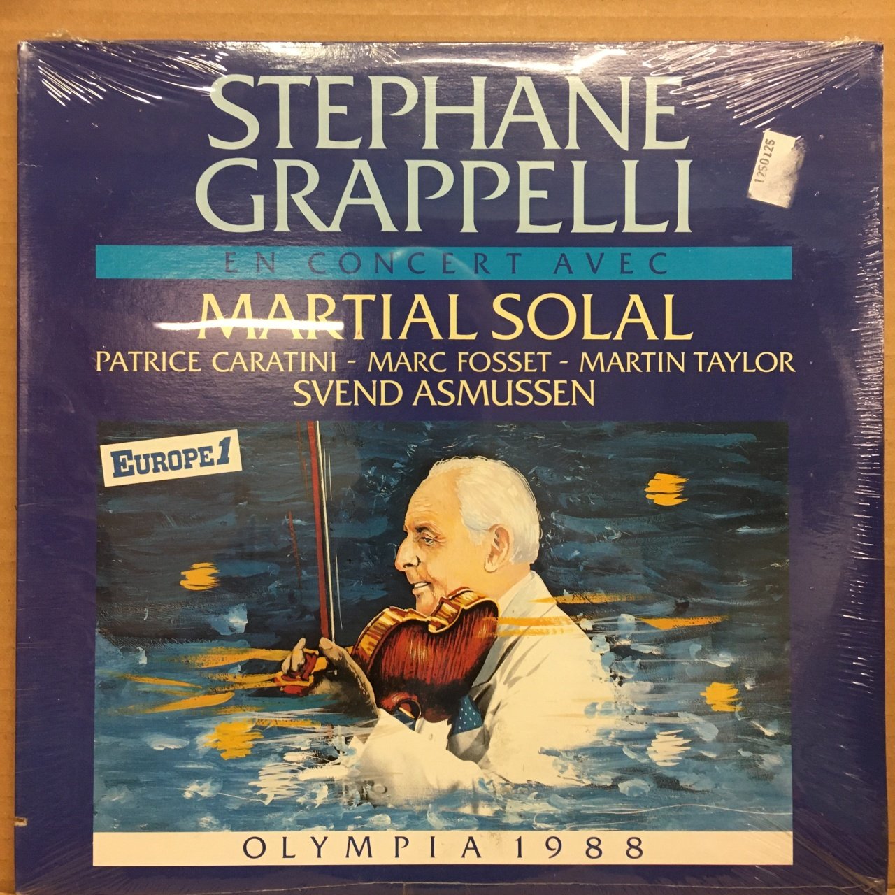 STEPHANE GRAPPELLI EN CONCERT AVEC MARTIAL SOLAL OLYMPIA 1988 SIFIR PLAK