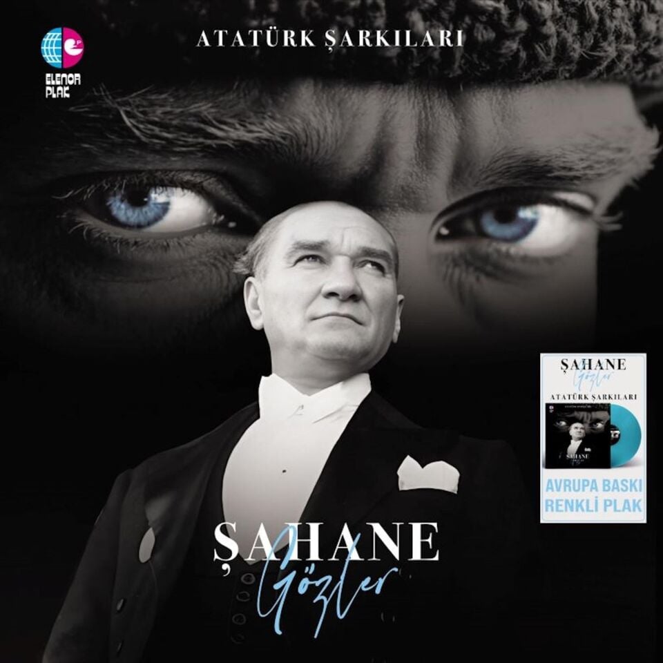 ATATÜRK ŞARKILARI - ŞAHANE GÖZLER / SOLİST ÇİĞDEM GÜRDAL - LP FİKRİMİN İNCE GÜLÜ VARDAR OVASI KIRMIZI GÜLÜN ALI VAR 2026 BASIM RENKLİ SIFIR PLAK