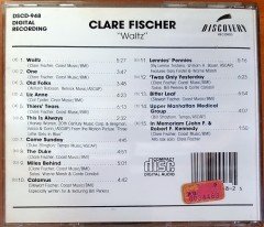 CLARE FISCHER - WALTZ (1988) MADE IN USA / DISCOVERY RECORDS CD 2.EL