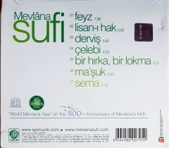MEVLANA SUFİ / WORLD MEVLANA YEAR ON THE 800TH ANNIVERSARY OF MEVLANA'S BIRTH (2006) AJS MÜZİK CD SIFIR