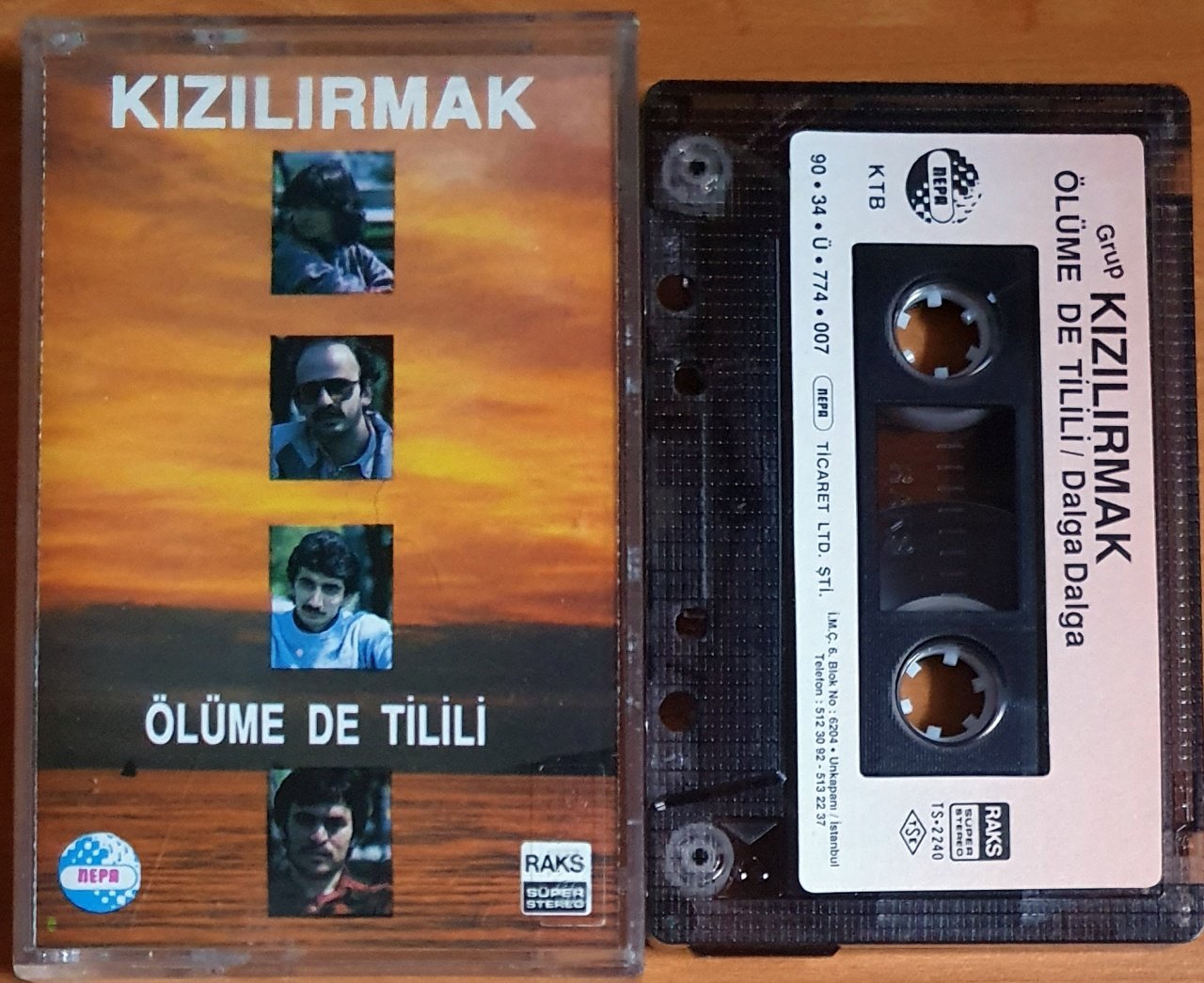 KIZILIRMAK - ÖLÜME DE TİLİLİ (1990) - KASET NEPA 2.EL