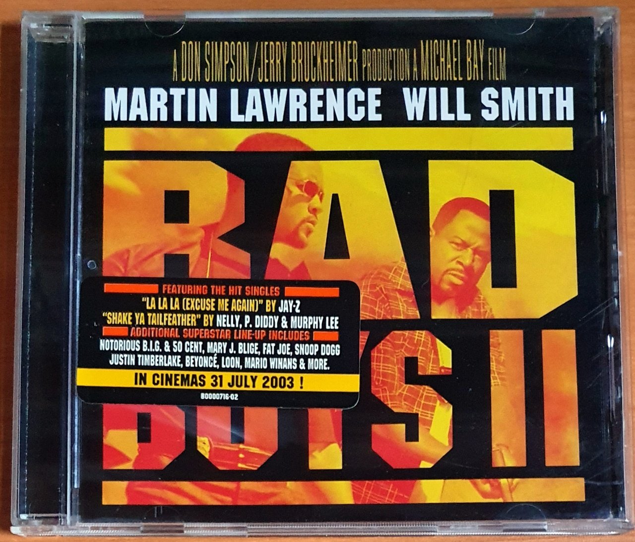 BAD BOYS II SOUNDTRACK / JAY-Z, NELLY, 50 CENT, SNOOP DOGG, BEYONCE, JUSTIN TIMBERLAKE (2003) - CD 2.EL