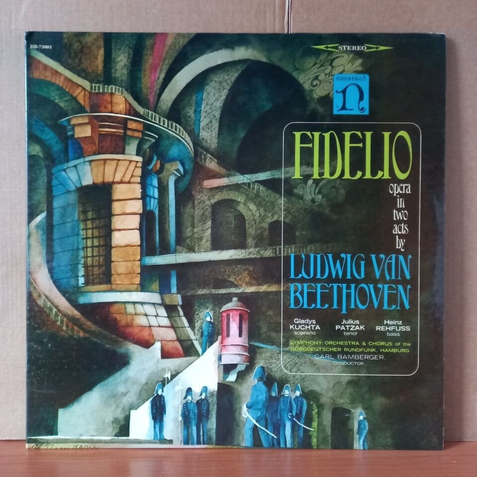 LUDWIG VAN BEETHOVEN, GLADYS KUCHTA, JULIUS PATZAK, HEINZ REHFUSS, CARL BAMBERGER – FIDELIO OPERA IN TWO ACTS BY LUDWIG VAN BEETHOVEN - 2LP 2.EL PLAK