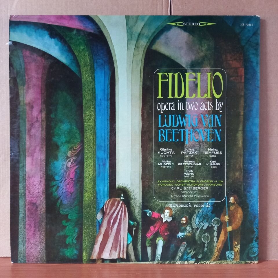 LUDWIG VAN BEETHOVEN, GLADYS KUCHTA, JULIUS PATZAK, HEINZ REHFUSS, CARL BAMBERGER – FIDELIO OPERA IN TWO ACTS BY LUDWIG VAN BEETHOVEN - 2LP 2.EL PLAK
