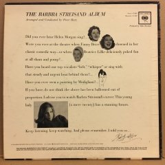 BARBRA STREISAND - THE BARBRA STREISAND ALBUM (1963) - 2.EL PLAK