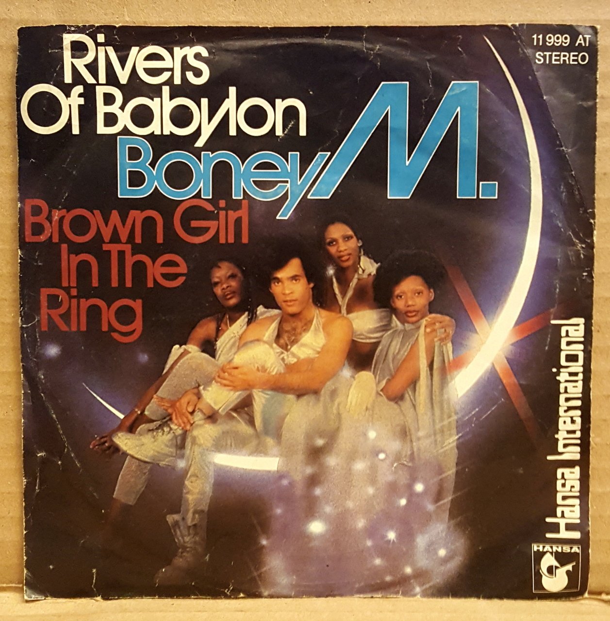 BONEY M - RIVERS OF BABYLON / BROWN GIRL IN THE RING (1978) - 7'' 45 DEVİR KAPAKLI HANSA INTERNATIONAL 2.EL
