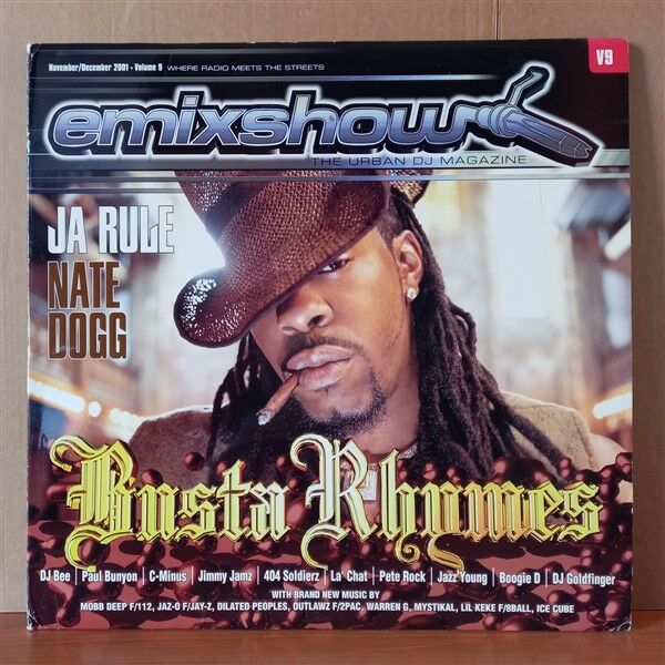 EMIXSHOW / EXCLUSIVES VOL. 9 / MOBB DEEP, DILATED PEOPLES, ICE CUBE, WARREN G, OUTLAWZ, MYSTIKAL (2001) - LP+MAGAZINE 2.EL PLAK