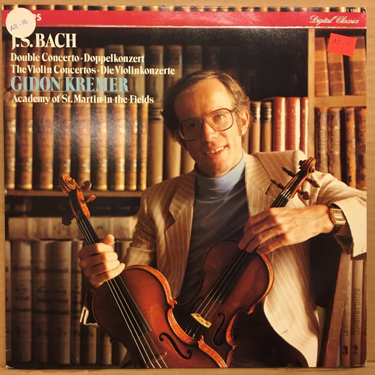 J.S. BACH DOUBLE CONCERTO GIDON KREMER 1983 2.EL PLAK