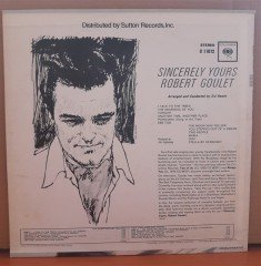 ROBERT GOULET - SINCERELY YOURS...(1962) - LP 2.EL PLAK