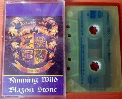 RUNNING WILD - BLAZON STONE (1992) KENT CASSETTE MADE IN TURKEY ''USED''