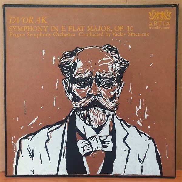 DVORAK: SYMPHONY IN E FLAT MAJOR, OP. 10 / PRAGUE SYMPHONY ORCHESTRA CONDUCTED BY VACLAV SMETACEK (1965) - LP 2.EL PLAK